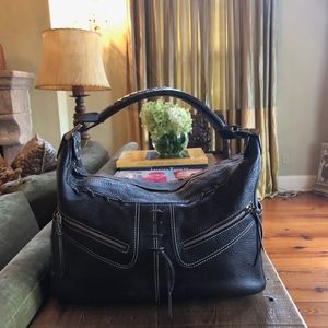 Authentic Tod's Miky Whipstitch Bag in Chocolate